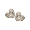 Nicola Bathie Designs Women's Gold / White Cœur Studs
