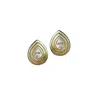 Nicola Bathie Designs Women's Golden Raindrop Studs