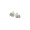 Nicola Bathie Designs Women's White Petite Cœur Studs
