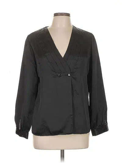 Pre-owned Nicola Long Sleeve Blouse In Black