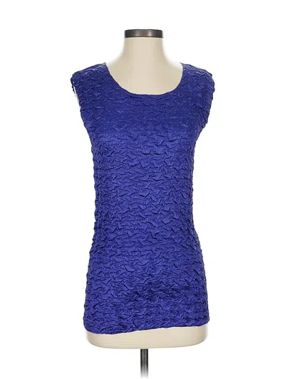 Pre-owned Nicola Sleeveless Blouse In Blue