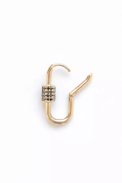 Nicolas Ambrosio Love Lock Diamond Single Earring In Gold