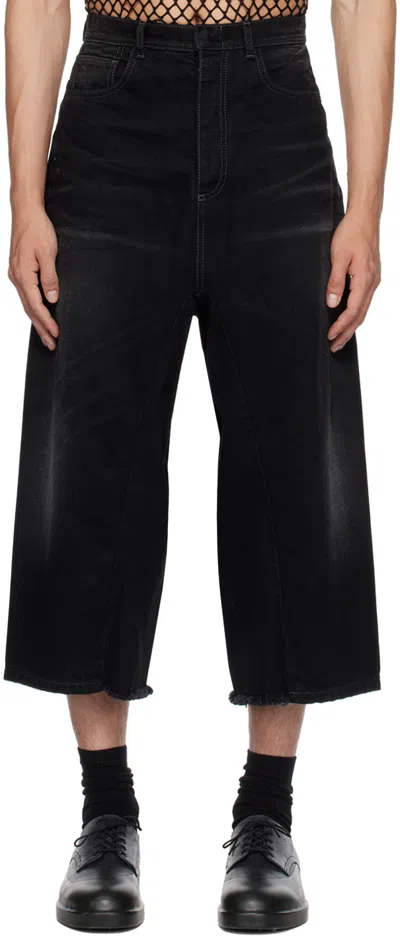 Nicolas Andreas Taralis Black Column Jeans In 0 Black