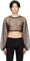 Nicolas Andreas Taralis Black Open Sweater In 0 Black