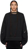 Nicolas Andreas Taralis Black Oversized Sweatshirt In 0 Black