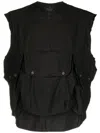 Nicolas Andreas Taralis Cargo-pockets Vest In Black