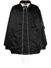 NICOLAS ANDREAS TARALIS EXPOSED-SEAM ZIP-UP BOMBER JACKET