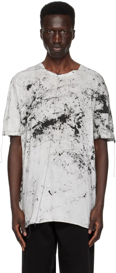 Nicolas Andreas Taralis White Graphic T-shirt In 8 Sc Snow Camo