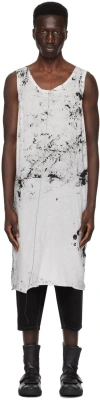 Nicolas Andreas Taralis White Graphic Tank Top In 8 Sc Snow Camo