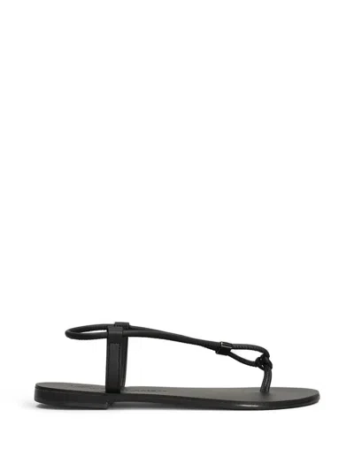 Nicolas Lainas Leather Flat Sandals In Multi