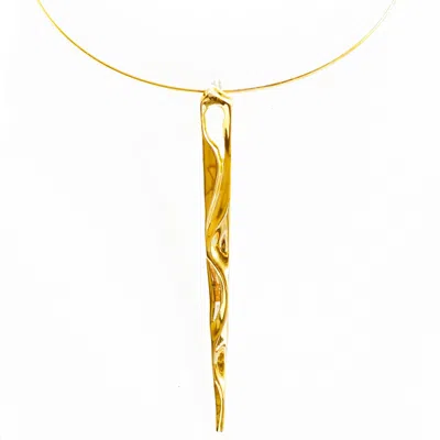 Nicole Amato Men's Gold Grande Pointe Pendant Necklace