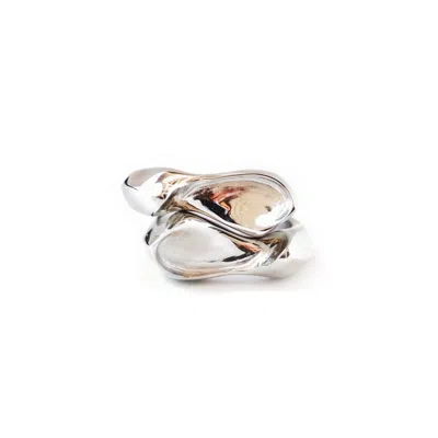 Nicole Amato Women's Fortitude High Tide Ring Set - Silver