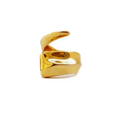 Nicole Amato Women's Fortitude Wrap Ring Gold Plated Brass - Gold