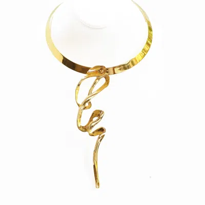 Nicole Amato Women's Gold Channelise Pendant