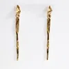 Nicole Amato Women's Gold Pirouette Earrings.