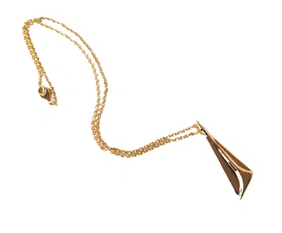 Nicole Amato Women's Imagine Angel Wing Pendant Gold