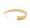 Nicole Amato Women's Open Bangle Bracelet - Gold