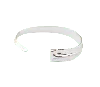 Nicole Amato Women's Open Bangle Bracelet - Silver