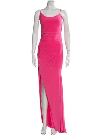 Pre-owned Nicole Bakti Scoop Neck Long Dress W/ Tags In Pink