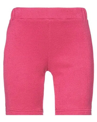 Nicole Baratta Woman Shorts & Bermuda Shorts Fuchsia Size M Viscose, Polyester, Nylon In Pink
