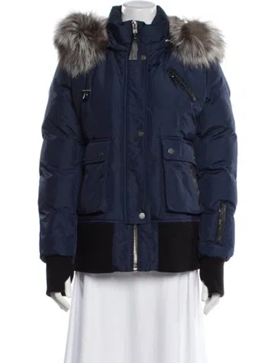Pre-owned Nicole Benisti Down Down Jacket In Blue