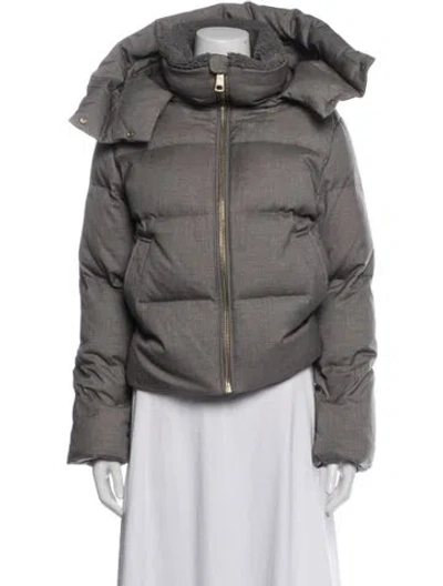 Pre-owned Nicole Benisti Down Jacket In Grey