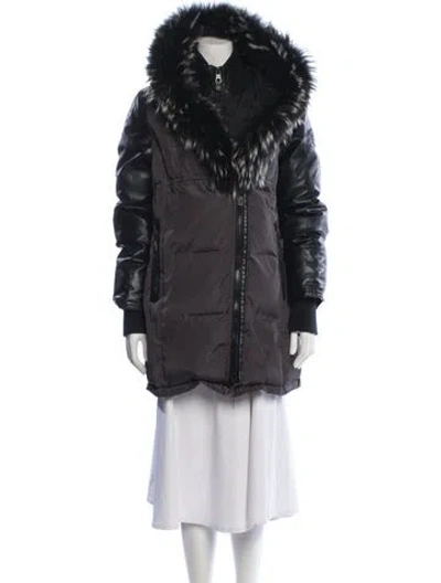 Pre-owned Nicole Benisti Faux Fur Jacket In Multi