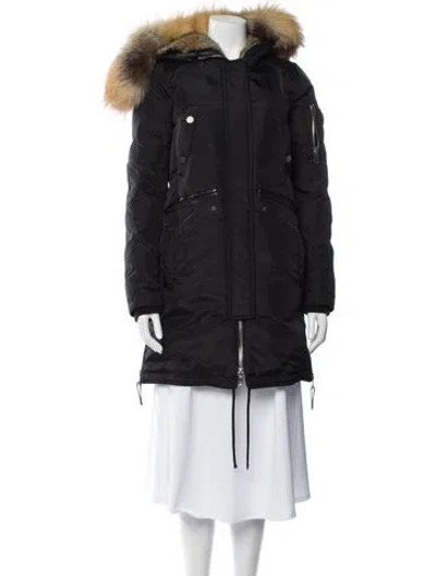 Pre-owned Nicole Benisti Nylon Down Coat In Black