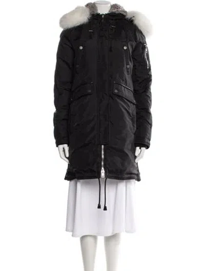 Pre-owned Nicole Benisti Nylon Down Coat In Gray