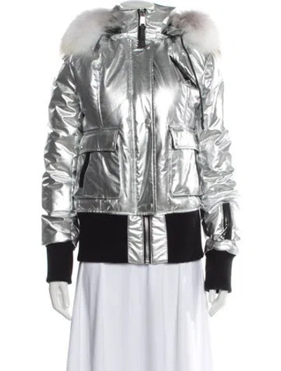 Pre-owned Nicole Benisti Nylon Down Coat In Multi
