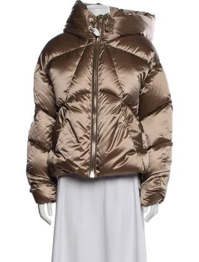 Pre-owned Nicole Benisti Nylon Down Jacket W/ Tags In Neutrals