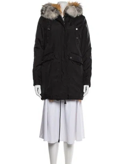 Pre-owned Nicole Benisti Nylon Parka In Black