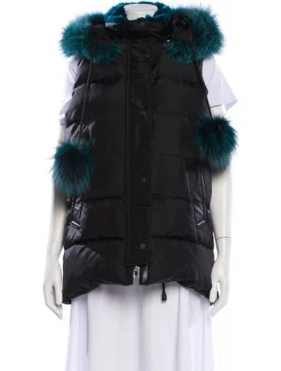 Pre-owned Nicole Benisti Nylon Puffer Jacket In Black