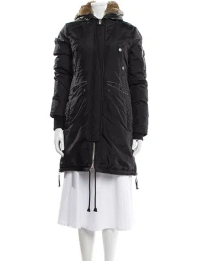 Pre-owned Nicole Benisti Parka In Black