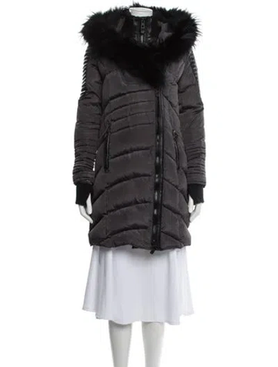 Pre-owned Nicole Benisti Parka In Black