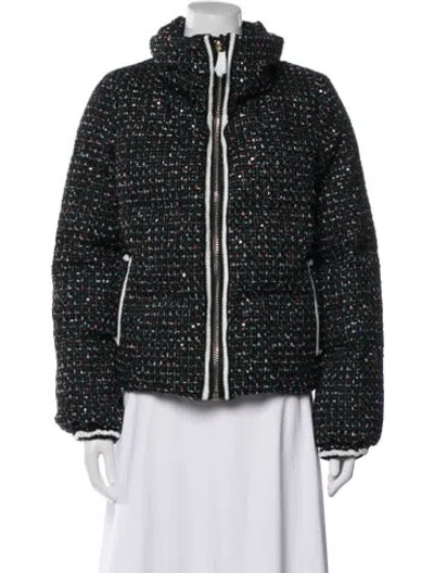Pre-owned Nicole Benisti Tweed Pattern Jacket W/ Tags In Black