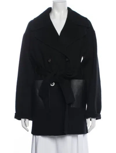 Pre-owned Nicole Benisti Wool Coat In Black