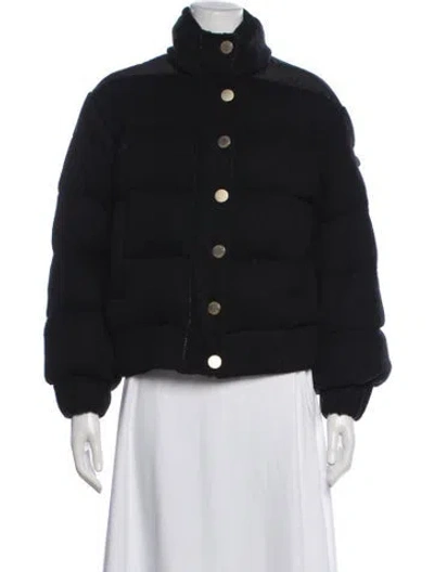 Pre-owned Nicole Benisti Wool Down Jacket In Black