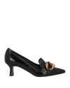 Nicole Bonnet Paris Woman Loafers Black Size 7.5 Leather