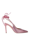 Nicole Bonnet Paris Woman Pumps Pink Size 9 Textile Fibers In Pink