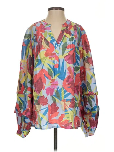 Pre-owned Nicole By Nicole Miller 3/4 Sleeve Blouse In Pink