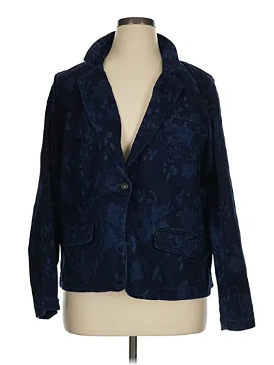 Pre-owned Nicole By Nicole Miller Blazer Jacket In Blue
