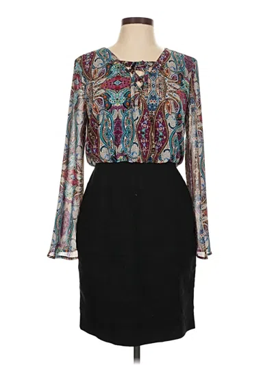 Pre-owned Nicole By Nicole Miller Casual Dress In Black