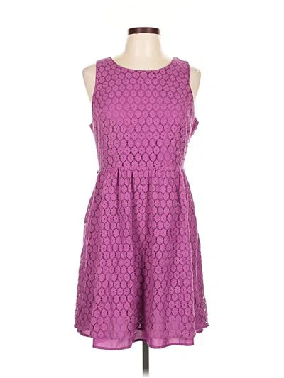 Pre-owned Nicole By Nicole Miller Casual Dress In Purple