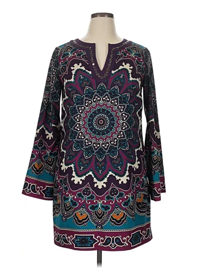 Pre-owned Nicole By Nicole Miller Casual Dress In Purple