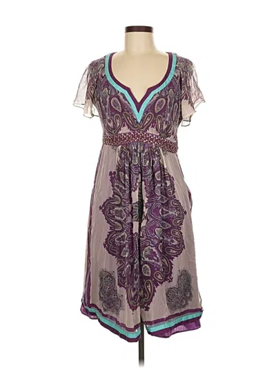 Pre-owned Nicole By Nicole Miller Casual Dress In Purple