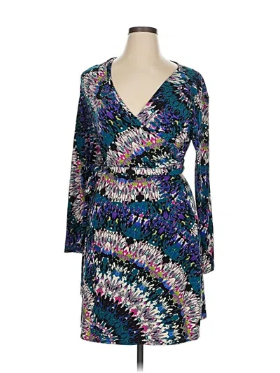 Pre-owned Nicole By Nicole Miller Cocktail Dress In Blue