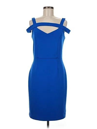 Pre-owned Nicole By Nicole Miller Cocktail Dress In Blue