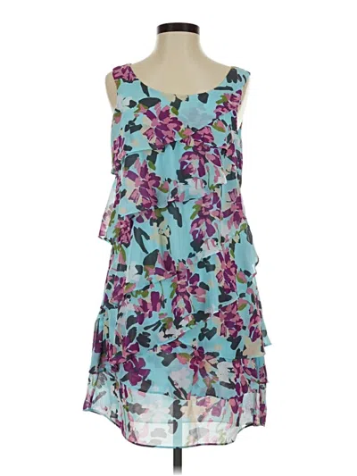 Pre-owned Nicole By Nicole Miller Cocktail Dress In Blue