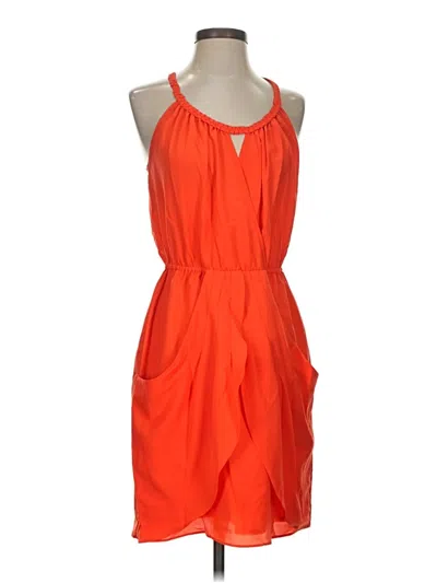 Pre-owned Nicole By Nicole Miller Cocktail Dress In Orange